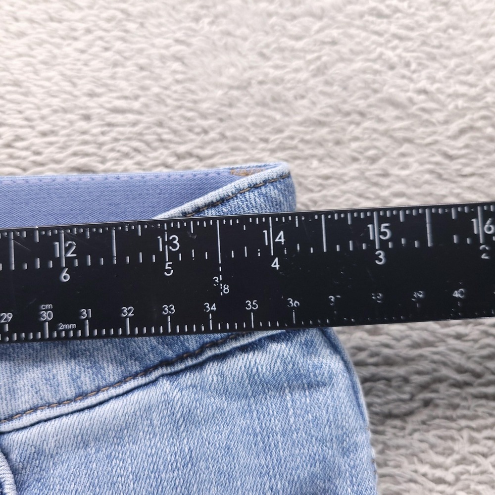 Democracy Jeans Womens 4 Blue High Rise Straight Cuffed Ab Solution Stretch - Picture 5 of 9